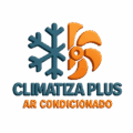 Logo da empresa Climatiza Plus Ar Condicionado, especializada em instalação, higienização, limpeza e manutenção de ar condicionado.